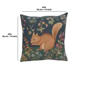 Medieval Squirrel French Couch Cushion | 14x14 in
