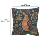 Medieval Rabbit Standing Cushion - 14 in. x 14 in. Cotton by Charlotte Home Furnishings | 14x14 in