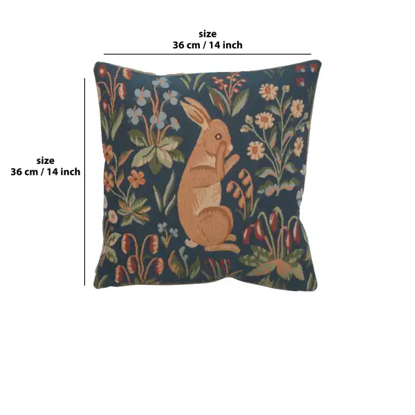 Medieval Rabbit Standing Cushion - 14 in. x 14 in. Cotton by Charlotte Home Furnishings | 14x14 in