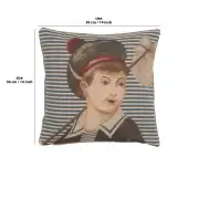 Ship's Boy Cushion | 14x14 in