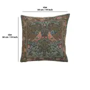 Brother Bird I French Couch Cushion | 19x19 in
