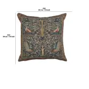 Tree In Blue French Couch Cushion | 19x19 in