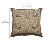 Tree In Cream I French Couch Cushion | 19x19 in