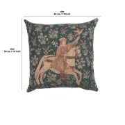 The Rider 1 French Couch Cushion | 19x19 in