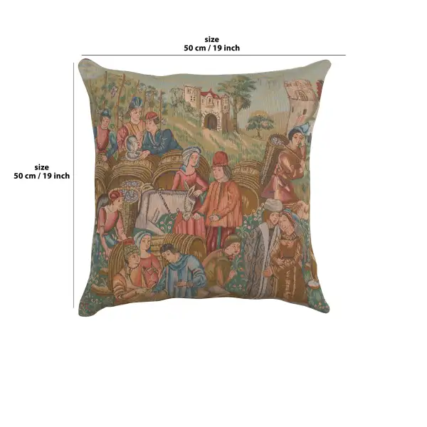 Wine Making II Cushion | 19x19 in