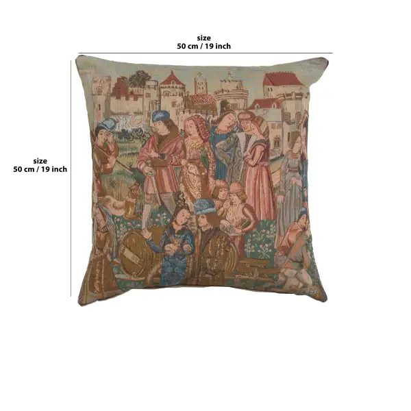 Wine Making III French Couch Cushion | 19x19 in