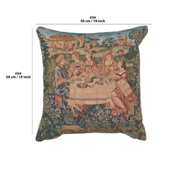 The Feast I Cushion - 19 in. x 19 in. Cotton by Charlotte Home Furnishings | 19x19 in