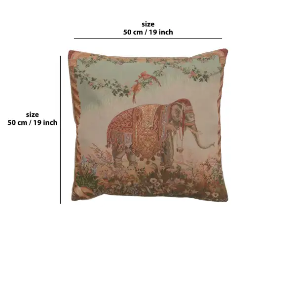 Elephant I Cushion - 19 in. x 19 in. Cotton by Jean-Baptiste Huet | 19x19 in