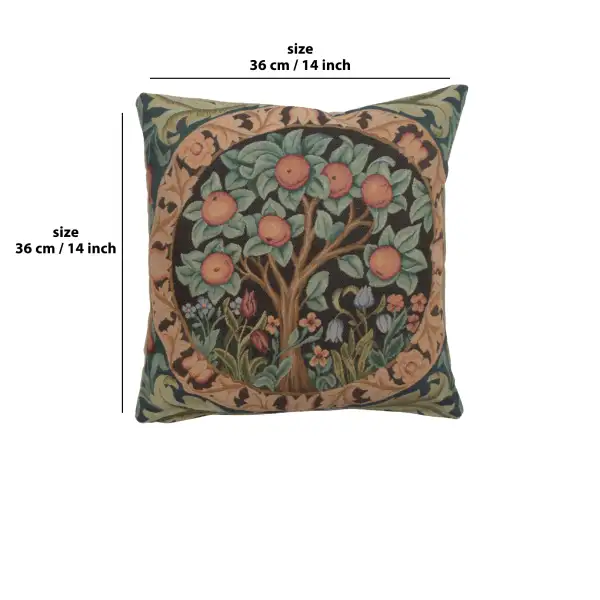 W. Morris Orange Tree Cushion - 14 in. x 14 in. Cotton by William Morris | 14x14 in