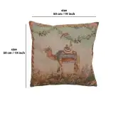 Camel French Couch Cushion | 19x19 in