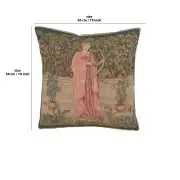 C Charlotte Home Furnishings Inc Menestrel French Tapestry Cushion - 19 in. x 19 in. Cotton by William Morris | 19x19 in