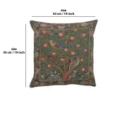 C Charlotte Home Furnishings Inc Woodpecker French Tapestry Cushion - 19 in. x 19 in. Cotton by William Morris | 19x19 in