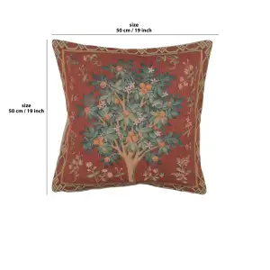 C Charlotte Home Furnishings Inc Orange Tree Large French Tapestry Cushion - 19 in. x 19 in. Cotton by William Morris