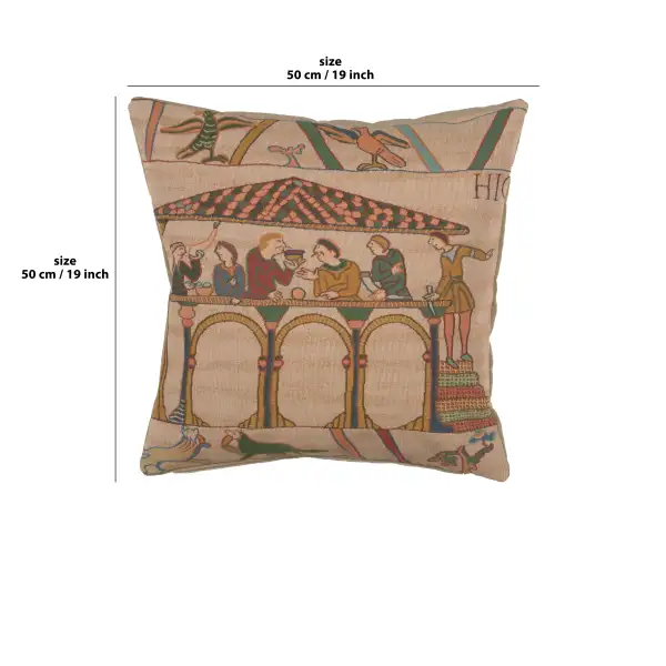 Bayeux Le Repas Cushion | 19x19 in