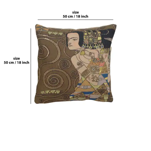 Klimt Nuit - L'Attente Cushion | 18x18 in