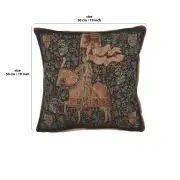 The Knight Cushion - 19 in. x 19 in. Wool/cotton/others by Charlotte Home Furnishings | 19x19 in