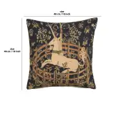 Captive Unicorn European Cushion Cover - 18 in. x 18 in. Cotton by Charlotte Home Furnishings | 18x18 in