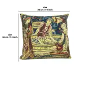 Medieval  Belgian Cushion Cover | 14x14 in