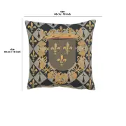 Medieval Crest I Belgian Cushion Cover | 18x18 in