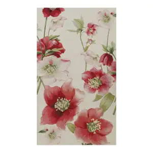 Hellebores White Runner French Table Mat