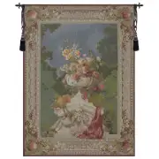 Ornamental Floral French Wall Tapestry - 44 in. x 58 in. wool/cotton/other by Charlotte Home Furnishings