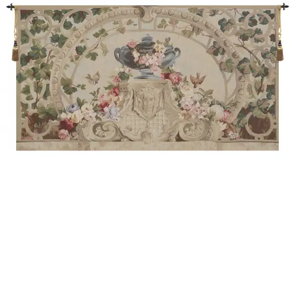 Beauvais Green Leaves No Border French Tapestry