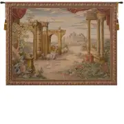 Vue Antique Without People French Wall Tapestry - 80 in. x 60 in. Wool/cotton/others by Charlotte Home Furnishings