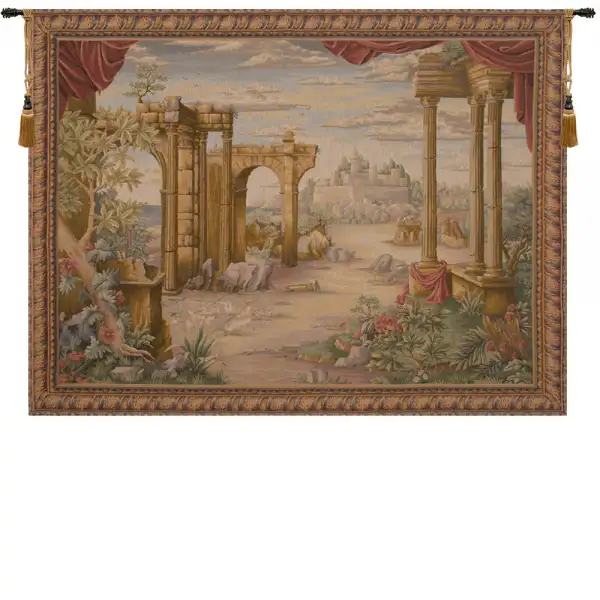 Vue Antique Without People French Tapestry