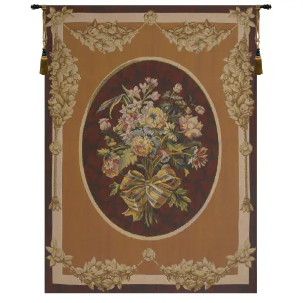 Petit Bouquet En Jaune French Wall Tapestry - 43 in. x 58 in. wool/cotton/other by Pierre-Joseph Redoute
