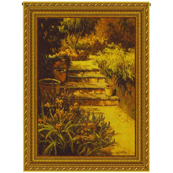Sunlit Path Wall Tapestry - 40 in. x 53 in. Cotton by Eric Dertner