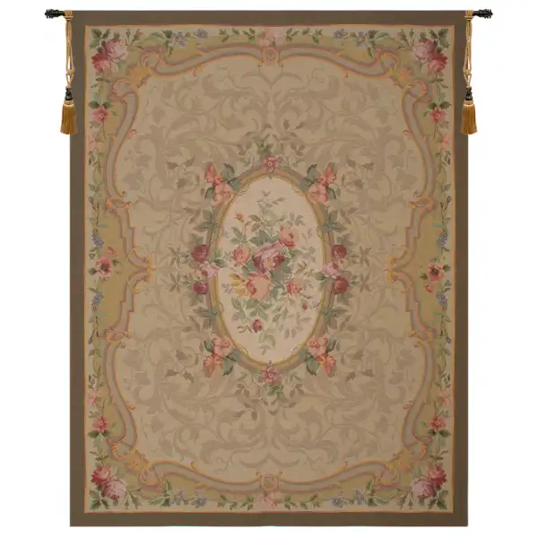 Amboise Medalion French Wall Tapestry - 58 in. x 78 in. Wool/cotton/others by Charlotte Home Furnishings