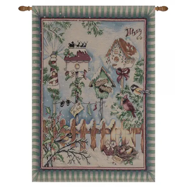 There's Snow Place Like Home Fine Art Tapestry