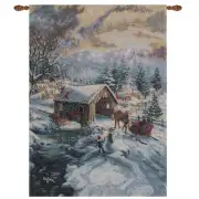 Covered Bridge Fine Art Tapestry