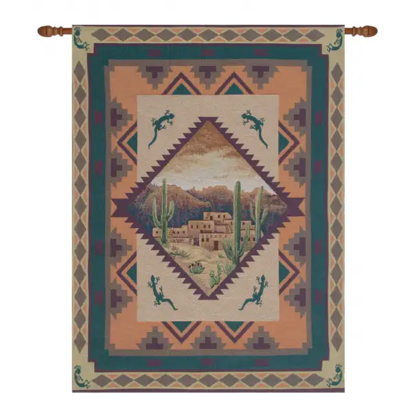 Southwest Lizards II Wall Tapestry