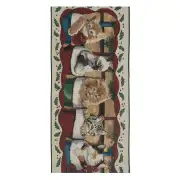 The Cat's Christmas Party I Tapestry Table Runner