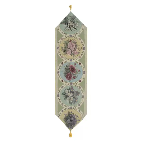 Floral Collage I Tapestry Table Runner