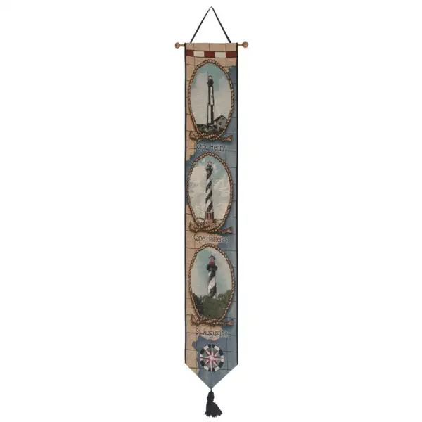 Lighthouses of the South East-Augustine Wall Tapestry Bell Pull