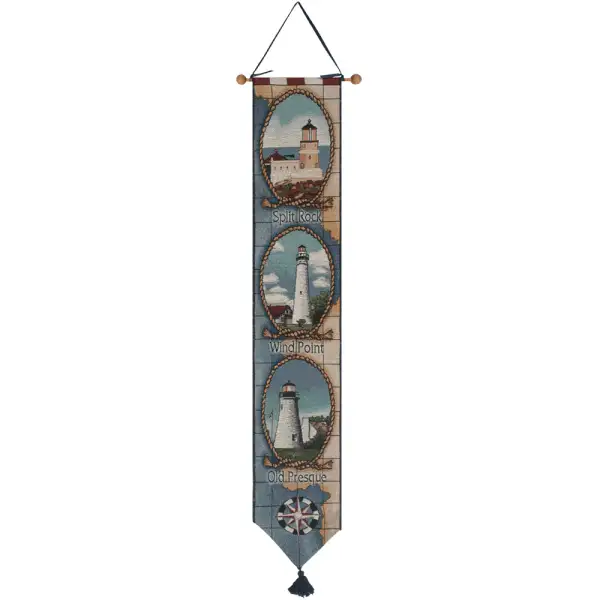 Light Houses of the East- Arago Tapestry Bell Pull