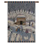 Blue Moon Sugar House Fine Art Tapestry