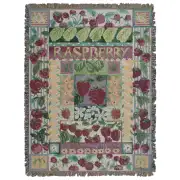 Raspberry Tapestry Throw