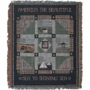 America The Beautiful II Afghan Throw