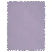 Lilac Textured Blocks Tapestry Throw