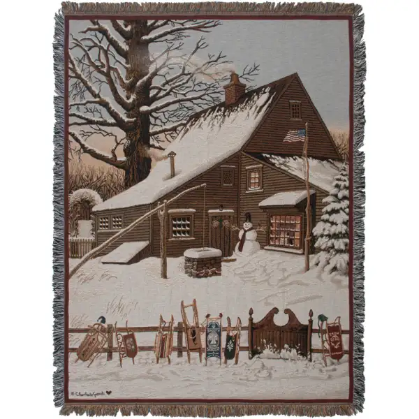 Cocoa Break at the Copperfields II Tapestry Throw