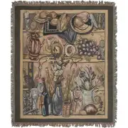 Wine Parlor Still Life Afghan Throw