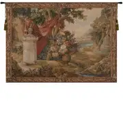 Bouquet Au Drape No People French Wall Tapestry - 57 in. x 41 in. Wool/cotton/others by Charlotte Home Furnishings