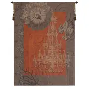 Le Grand Lustre Orange French Wall Tapestry - 44 in. x 58 in. Wool/cotton/others by Corley