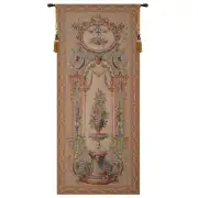 Portiere Bouquet I With Border French Wall Tapestry - 34 in. x 79 in. Cotton/Viscose/Polyester by Charlotte Home Furnishings