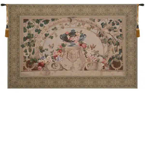 Beauvais III With Border French Wall Tapestry - 61 in. x 40 in. Cotton/Viscose/Polyester by Charlotte Home Furnishings