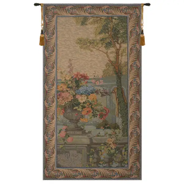 Veranda View Belgian Tapestry Wall Hanging - 39 in. x 68 in. cotton/viscose/Polyamide by Billy Jacobs