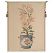 Pink Amaryllis European Tapestry